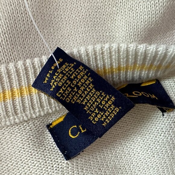 NWT Club Room Silver Birch Ivory Crew Neck Knit Sweater Mens Large - Picture 7 of 7